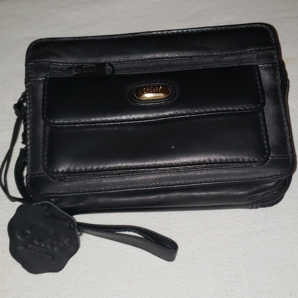 Hebe Vera Pelle Black Leather Wallet